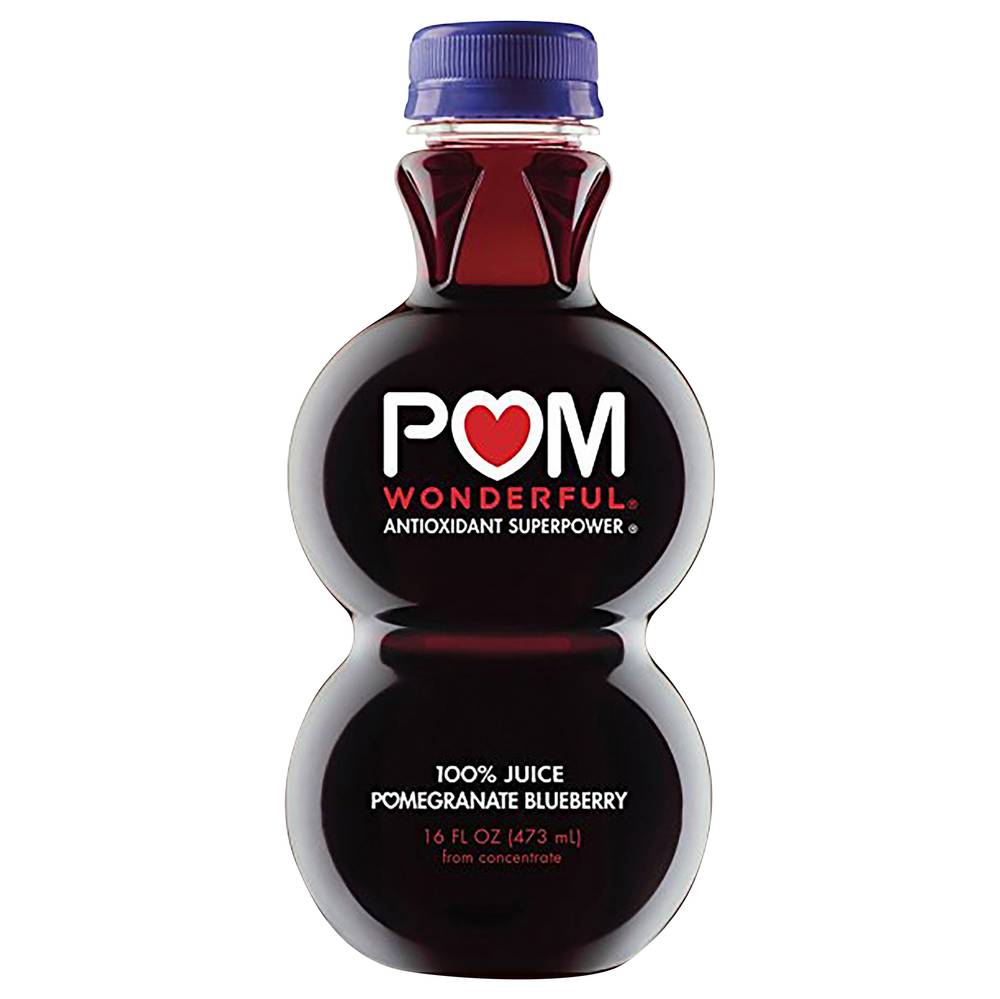 POM Wonderful Antioxidant Superpower Egranate Blueberry 100% Juice (16 fl oz)