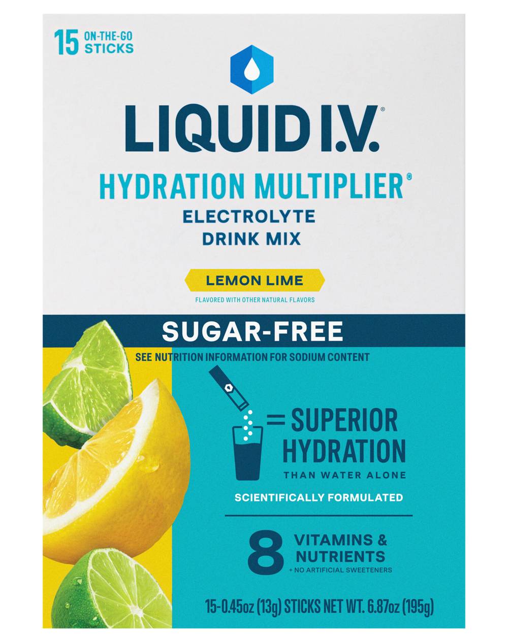 Liquid I.V. Electrolyte Drink Mix Lemon Lime (240 g)