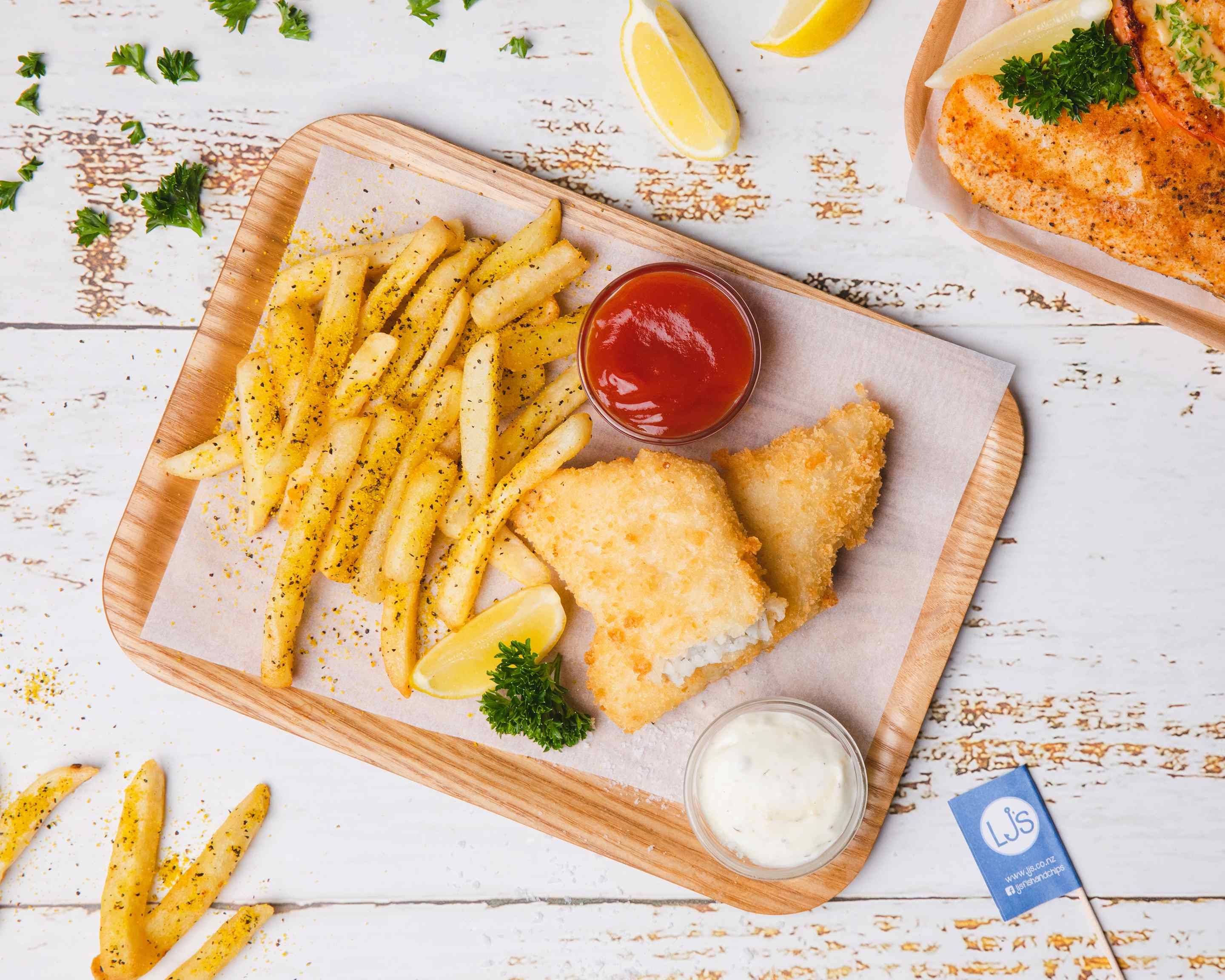 Order LJ's Fish and Chips Delivery Online Auckland Takeout Menu