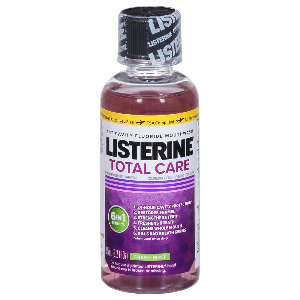 Listerine Total Care Anticavity Fresh Mint Mouthwash (3.2 fl oz)