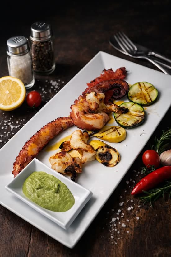 Octopus with Shrimp (Pulpo con Camarones)