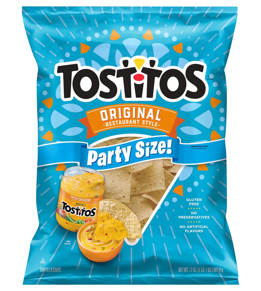 Tostitos Gluten Free Tortilla Chips Party Size, Original Restaurant Style (17 oz)