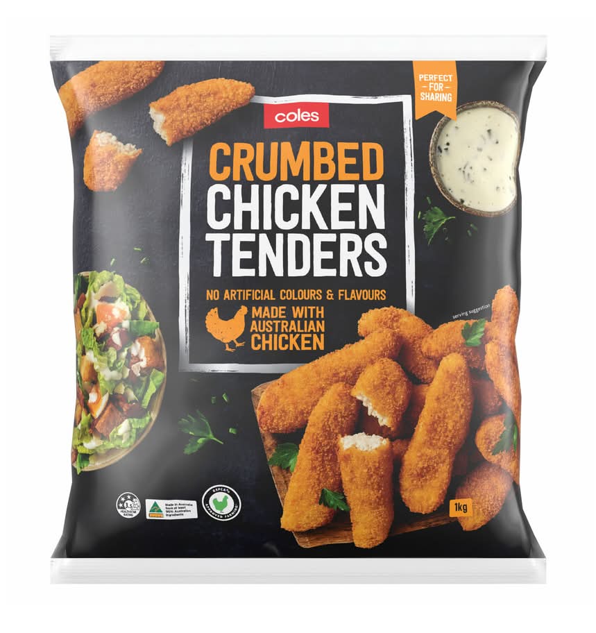 Coles Crumbed Chicken Tenders (1kg)