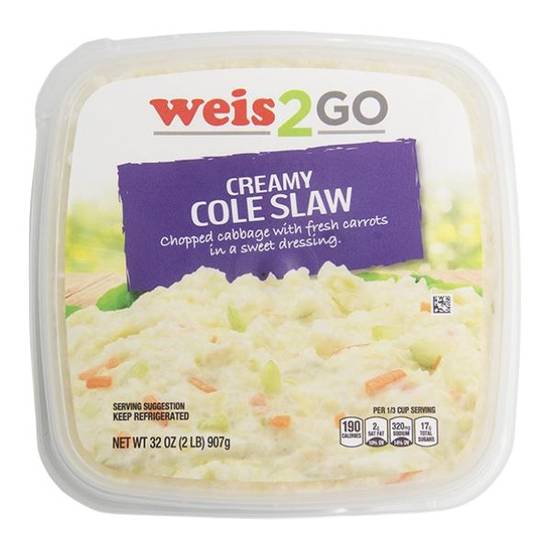 Weis 2 Go Deli Salad Creamy Cole Slaw