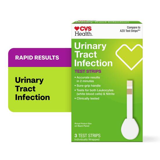 CVS Health Urinary Tract Infection Test Strips, 3 CT