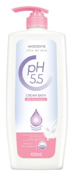 屈臣氏pH5.5潤膚沐浴乳1000ml