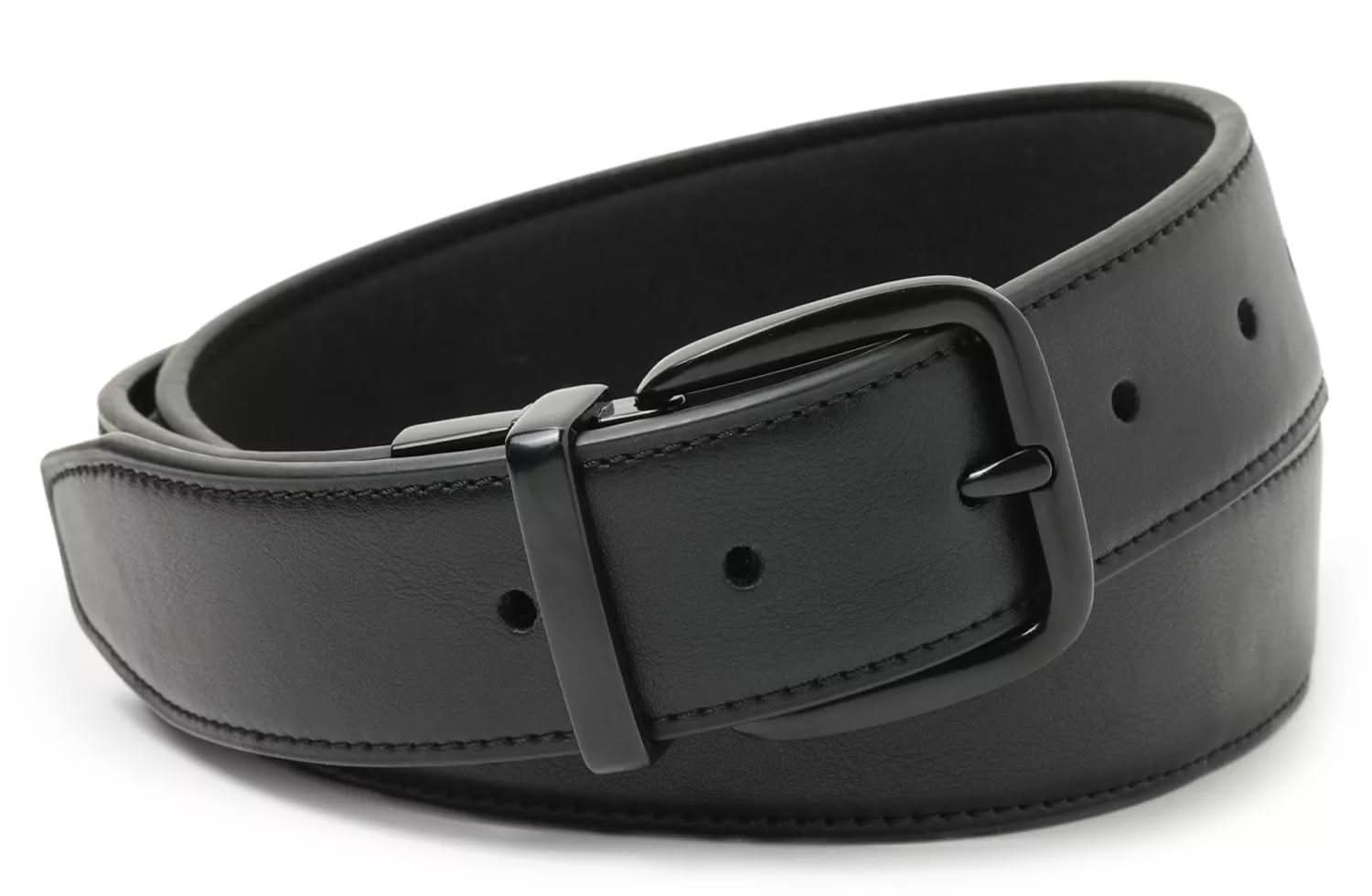 Mix No. 6 Monochromatic Reversible Men's Belt (Black XL)