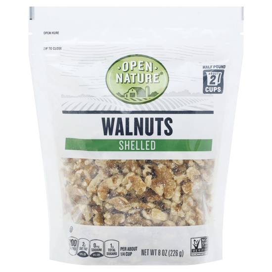 Open Nature Shelled Walnuts (8 oz)
