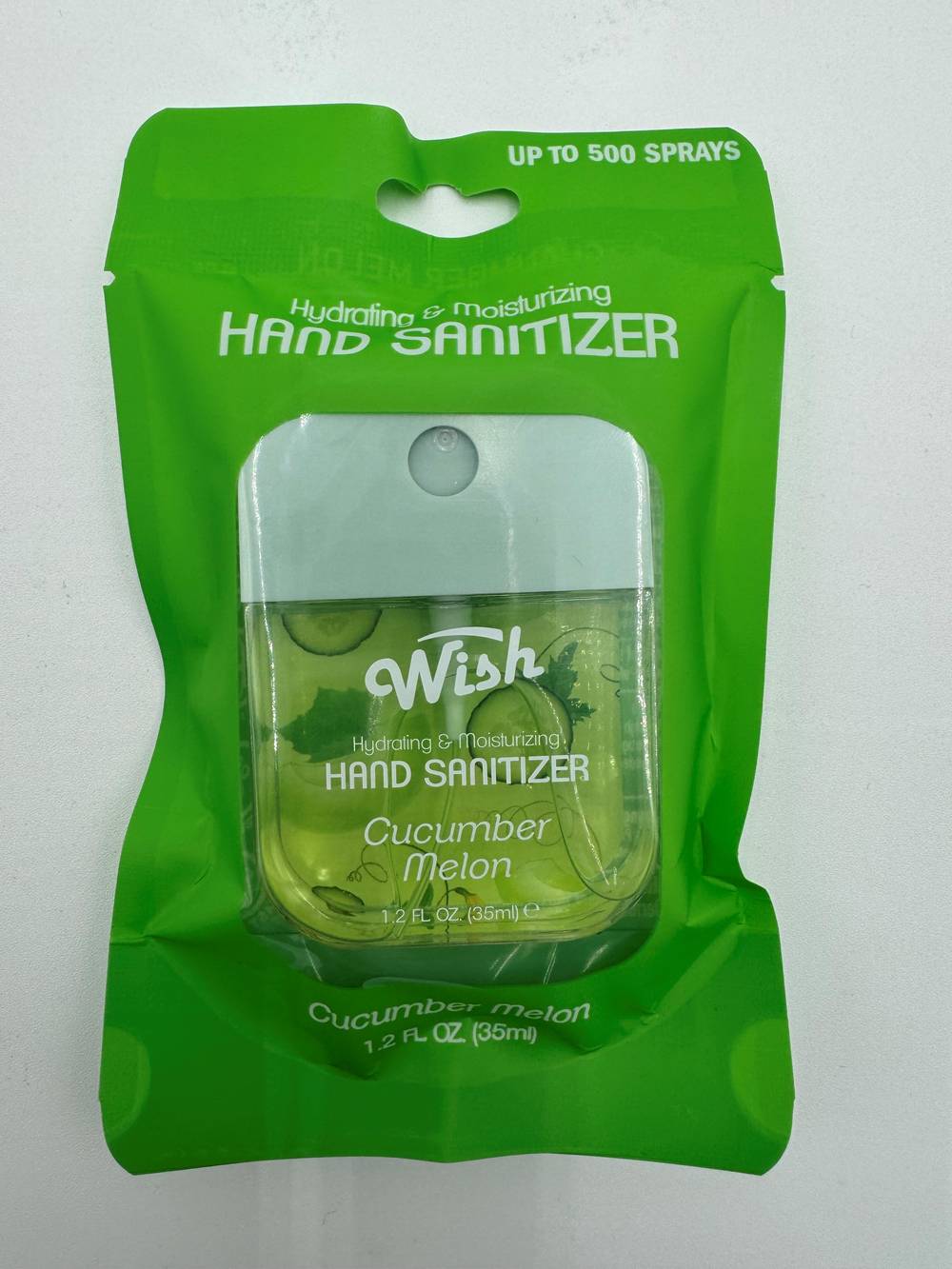 Wish Hydrating & Moisturizing Hand Sanitizer, Cucumber Melon (1.2 fl oz)