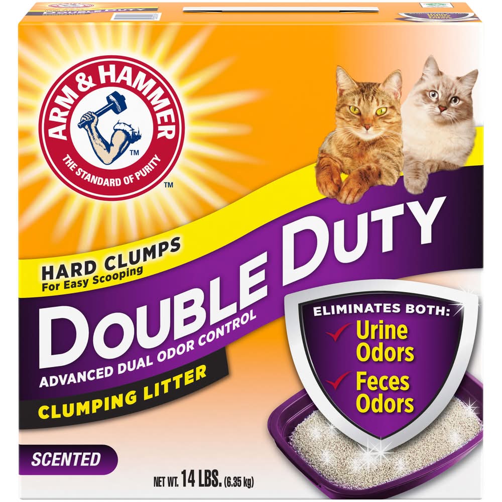 Arm & Hammer Double Duty Scented Clumping Cat Litter (14 lbs)