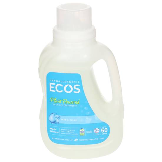 Ecos Free & Clear Laundry Detergent With Softener