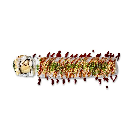 Chicken Tamago Dragon Roll 8 Stk