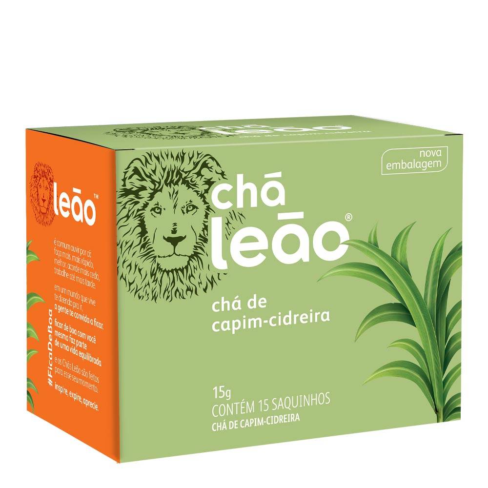 Leão · Chá de capim-cidreira (15 un)