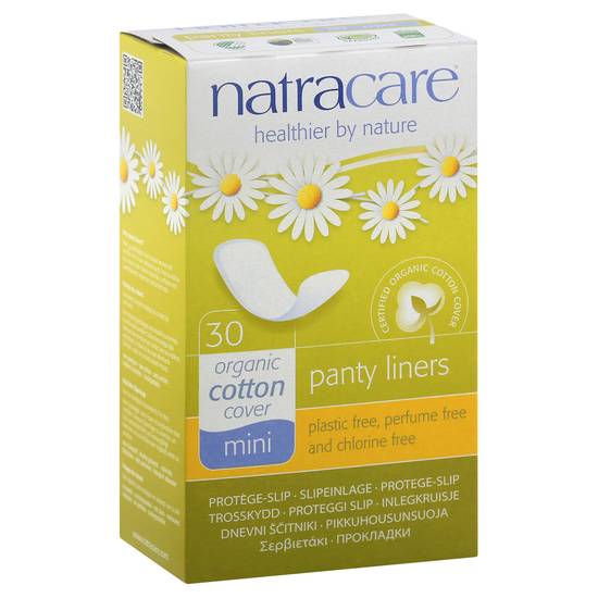 Natracare Organic Cotton Cover Mini Panty Liners (30 ct)