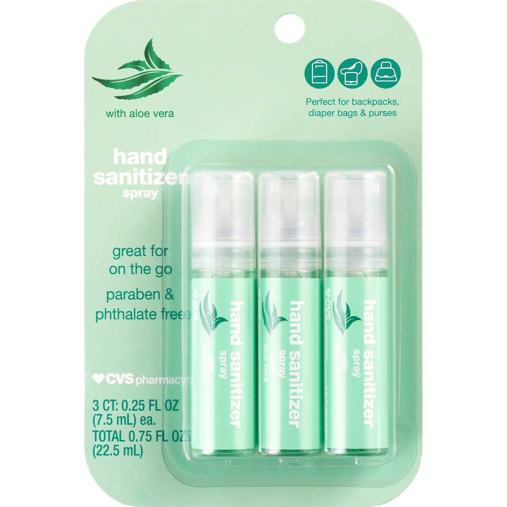 Cvs/Pharmacy Hand Sanitizing Spray Pens 0.17 Oz, 3Ct