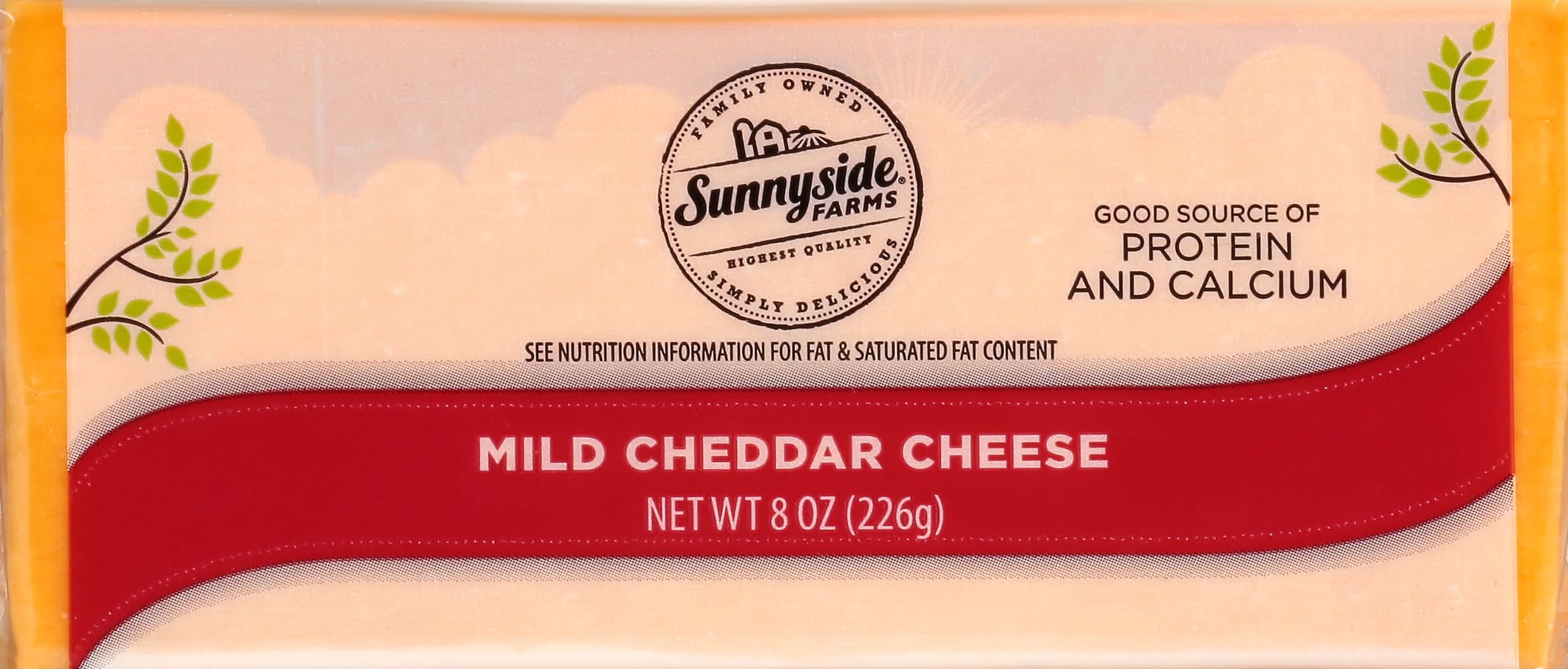 Sunnyside Farms Mild Cheddar Cheese (8 oz)