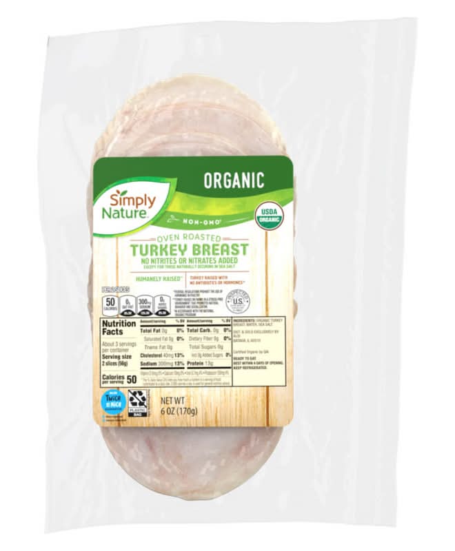 Simply Nature Organic Oven Roasted Turkey Breast (6 oz)