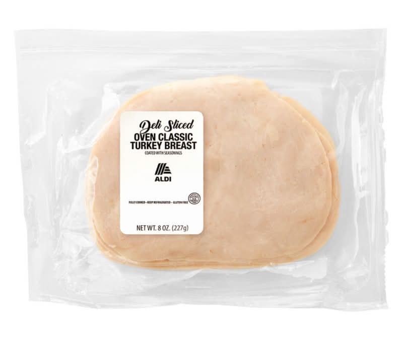 Aldi Gluten Free Deli Sliced Oven Classic Turkey Breast (8 oz)