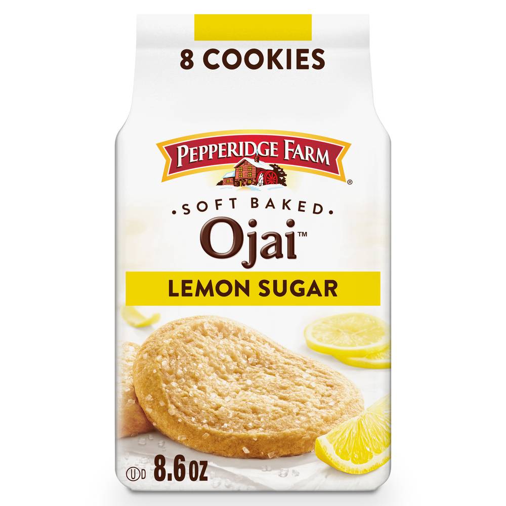 Pepperidge Farm Soft Baked Ojai Cookies Bag, Lemon Sugar (8.6 oz, 8 ct)