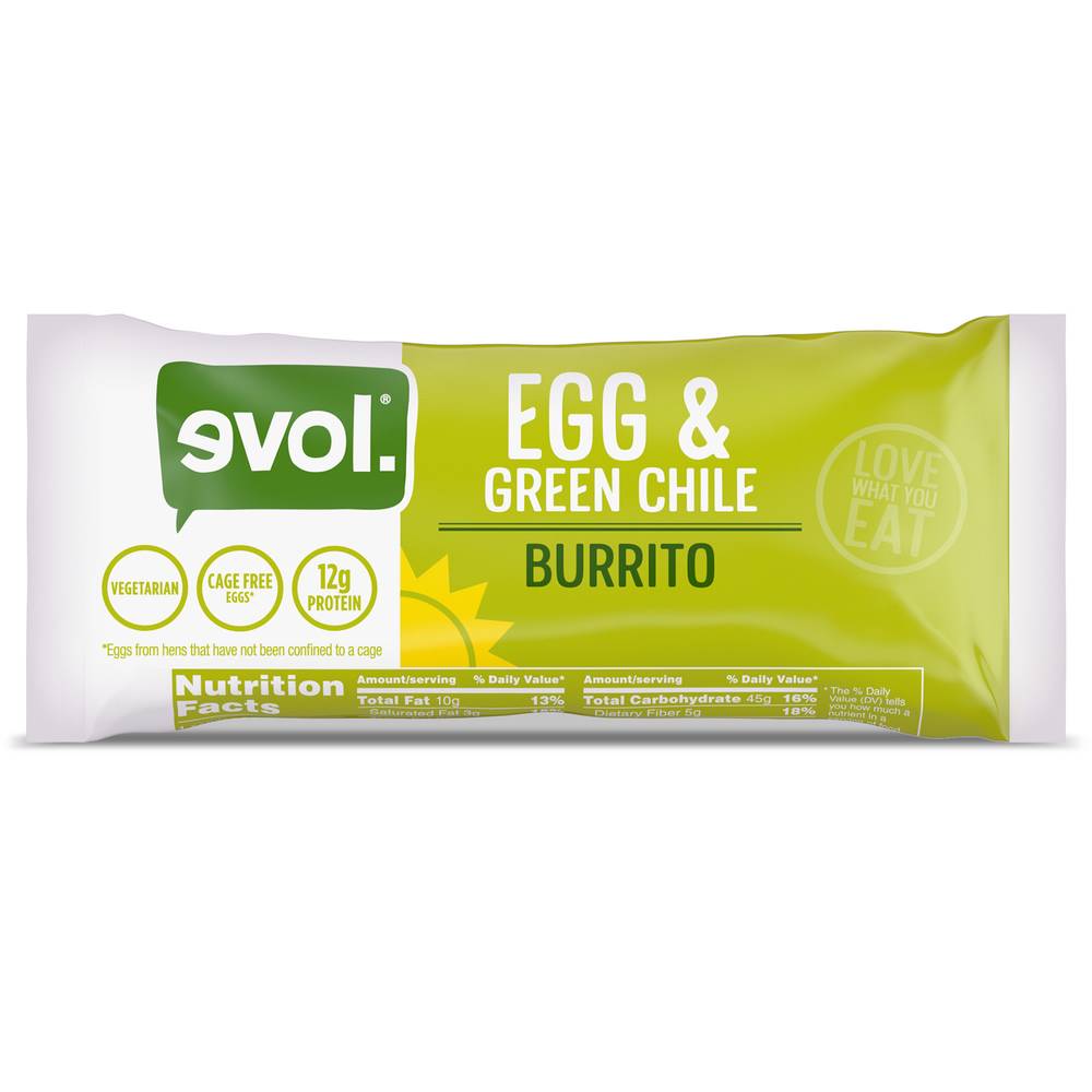 Evol Egg & Green Chile Burrito (6 oz)