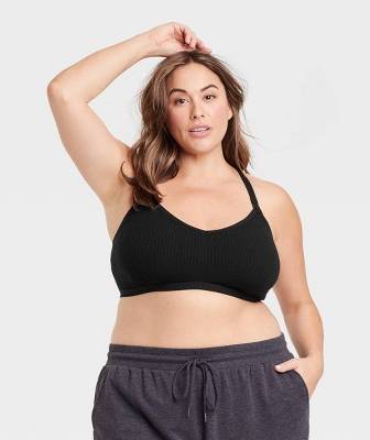 Auden Women's Unlined Nursing Bralette, XL, Black