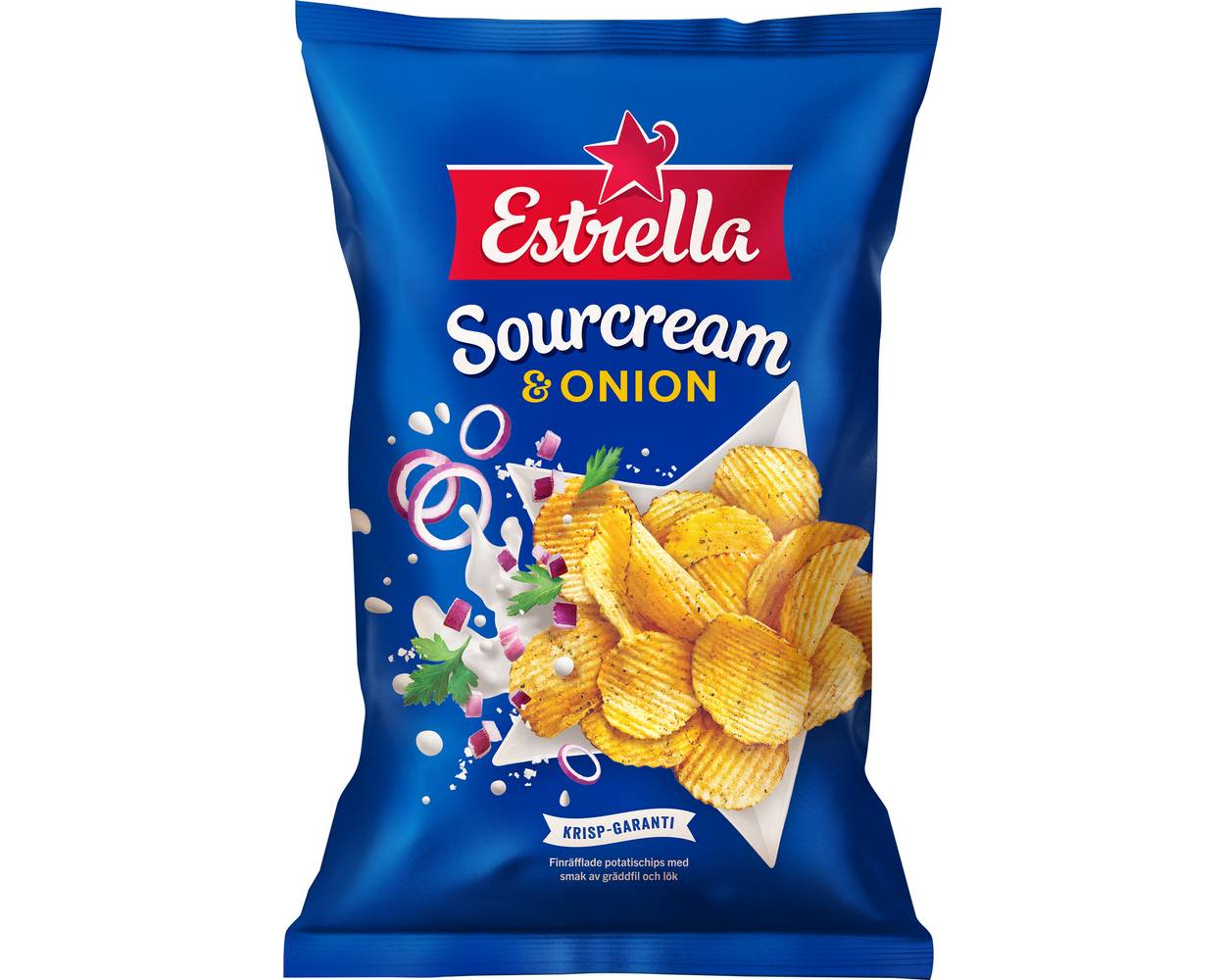 ESTRELLA SOURCREAM & ONIONCHIPS 175G