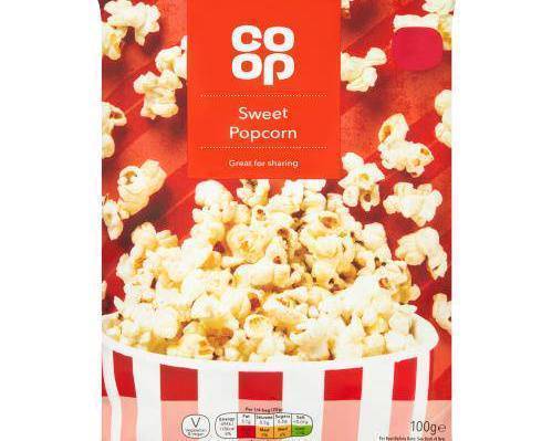 Coop Sweet Popcorn 100g Pm1.00