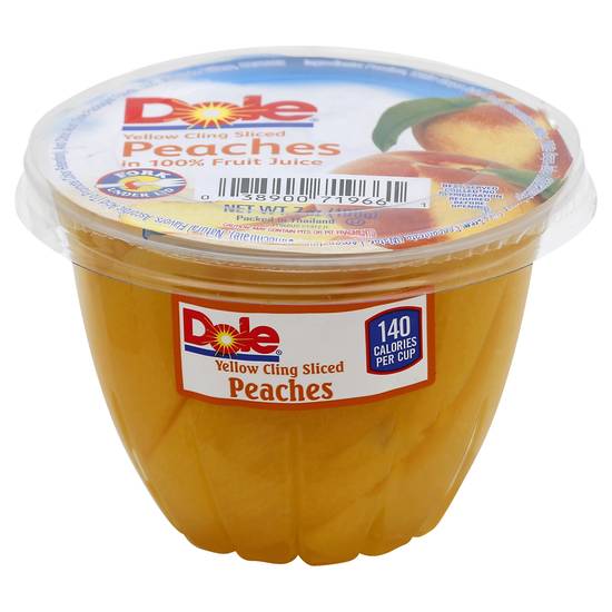Dole Yellow Cling Sliced Peaches Cup