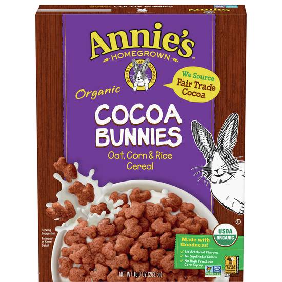 Annie's Organic Cocoa Bunnies Cereal (10 oz)