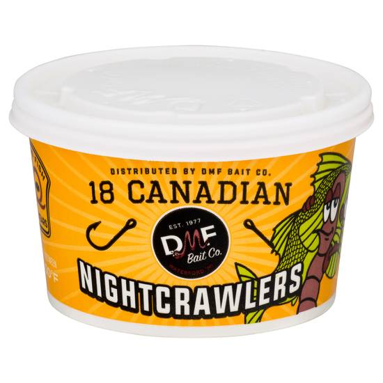 Dmf Bait Co. Canadian Nightcrawlers (18 ct)