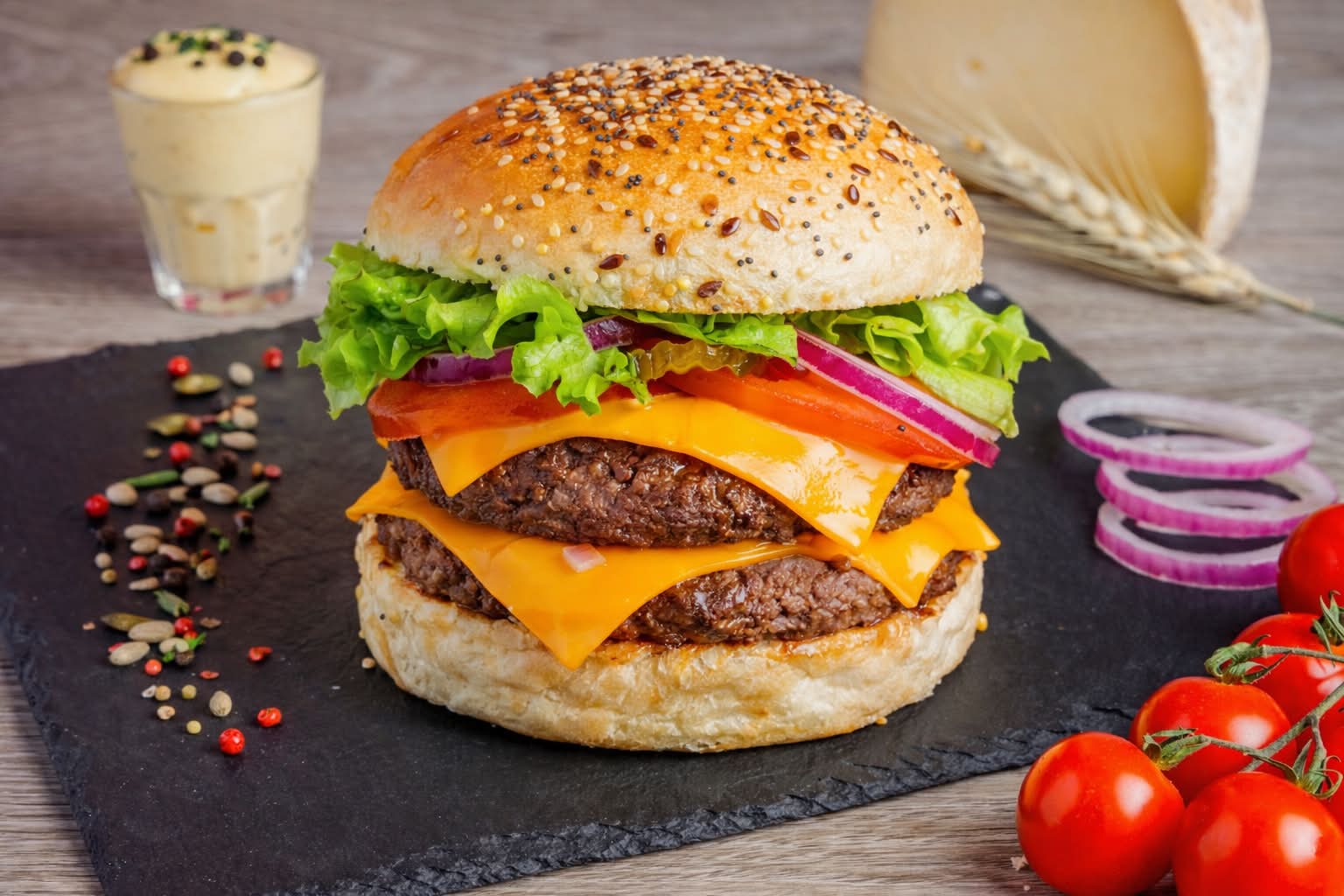 🥩🥩🧀🧀🍔 Burger Double XL