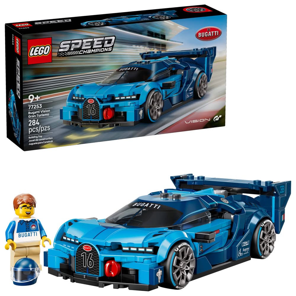 LEGO Speed Champions Bugatti Vision Gran Turismo Sports Car Ages 9+ Years (284 ct)