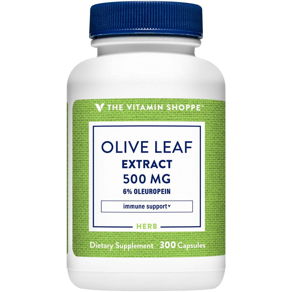 Olive Leaf Extract - Immune Support - 500 Mg - 6% Oleuropein (300 Capsules)