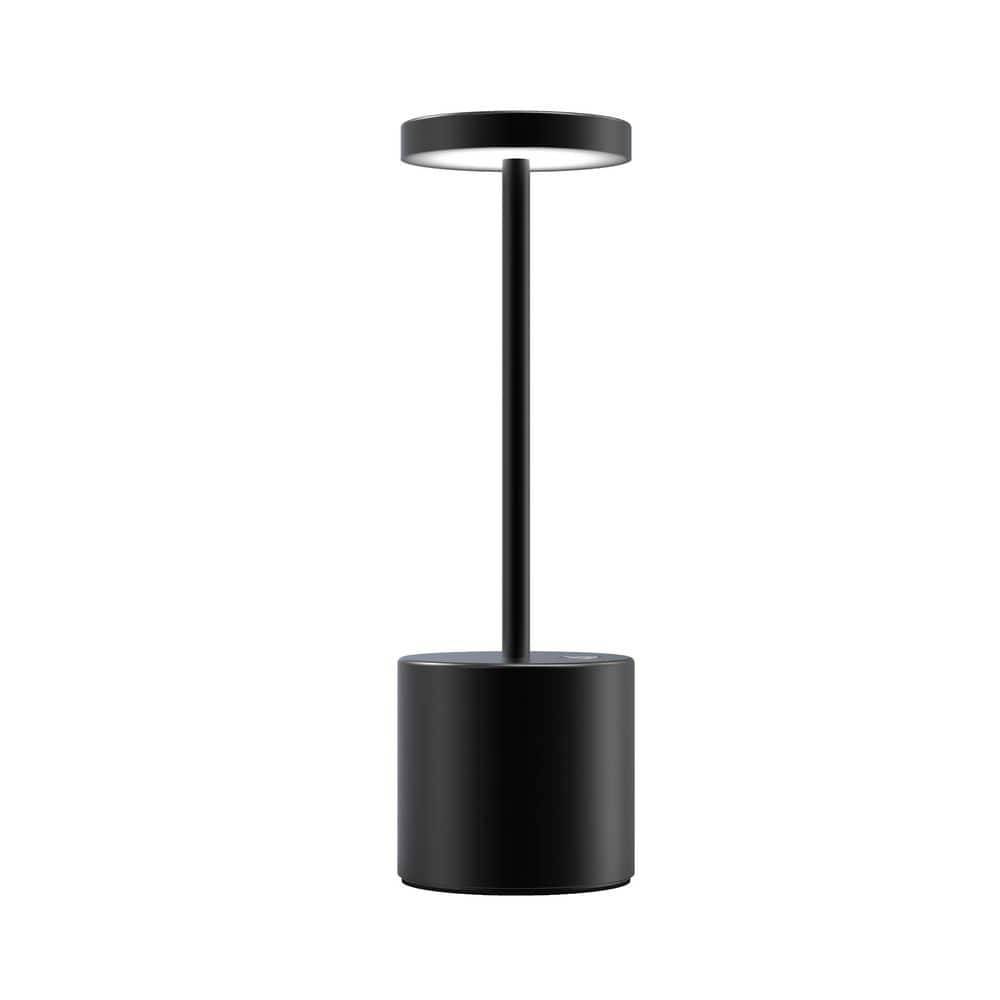 Tzumi 10.25 In. Black Table Lamp Aura Led Wireless Brilliance