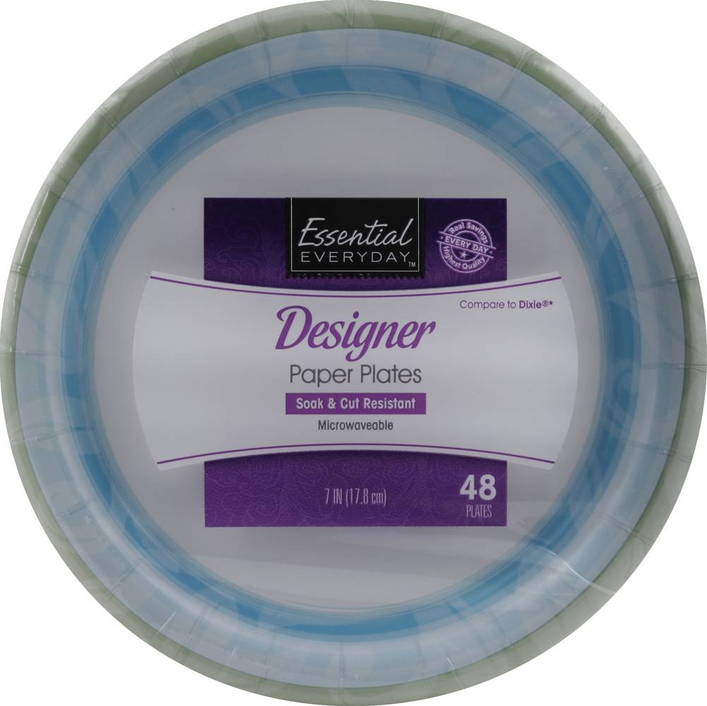 Essential Everyday 6.8" Dailyware Paper Plates (48 ct)