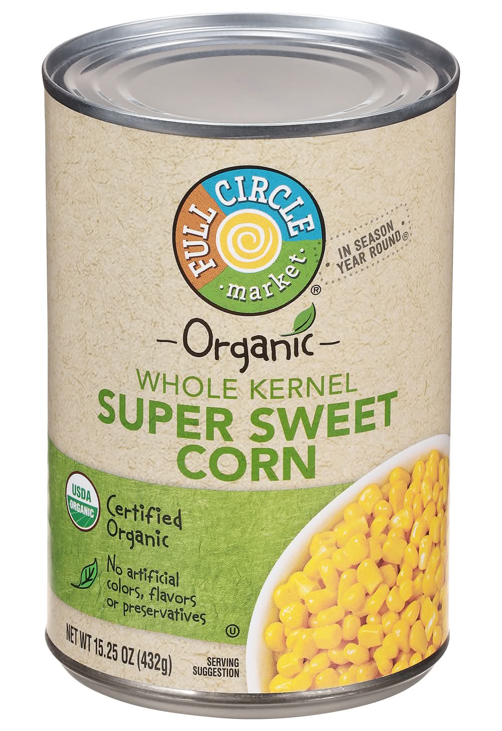 Full Circle Market Whole Kernel Super Sweet Corn (15.25 oz)