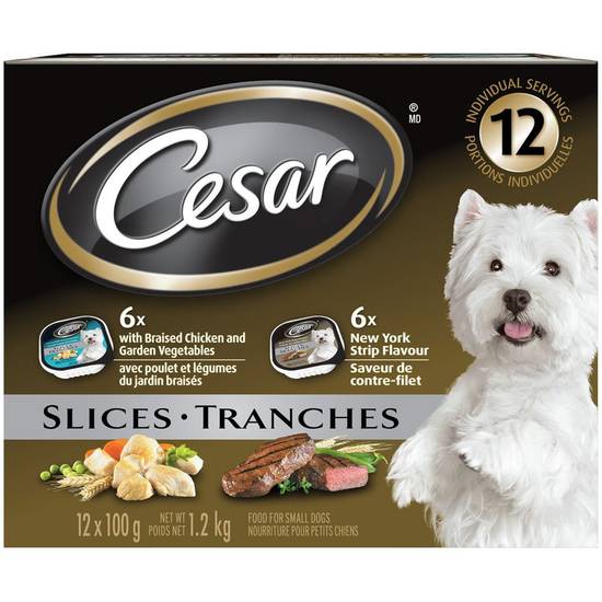 Cesar Slices Food For Small Dogs (12 ct)
