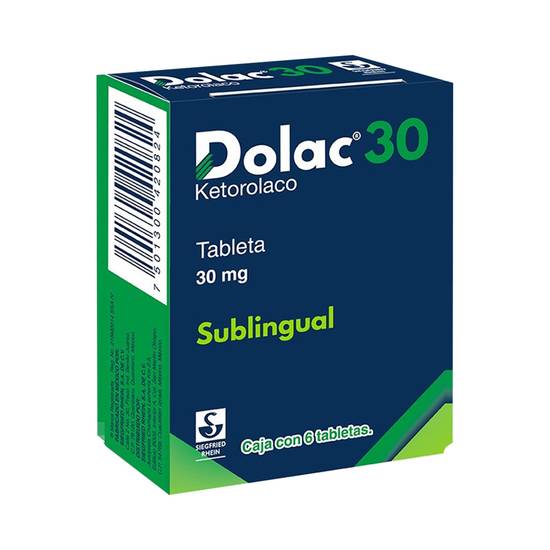 Siegfried Rhein dolac ketorolaco tabletas 30 mg
