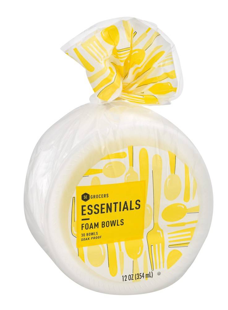 SE Grocers Essentials Foam Bowls