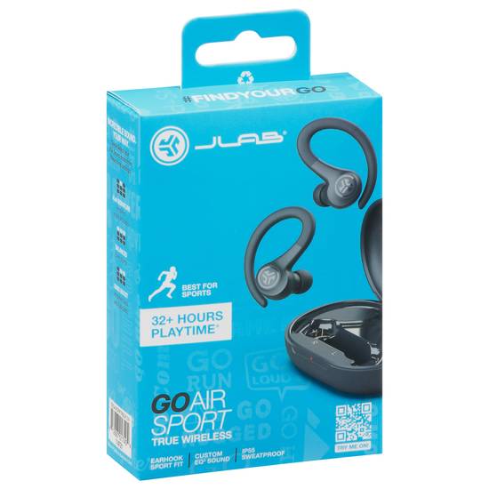 JLab Audio GO Air Sport True Wireless Bluetooth Earbuds Teal - Office Depot