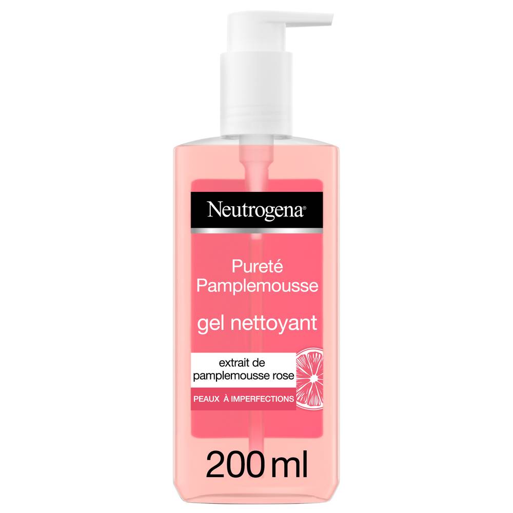 Neutrogena - Gel nettoyant au pamplemousse rose
