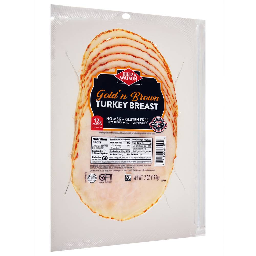 Dietz & Watson Gold'n Brown Turkey Breast (7 oz)