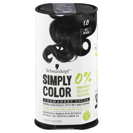 Schwarzkopf Simply Permanent Hair Color (1.0 jet black)