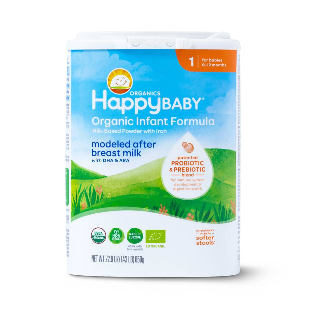 Happy Baby Stage 1 Organic Infant Formula (22.9 oz)