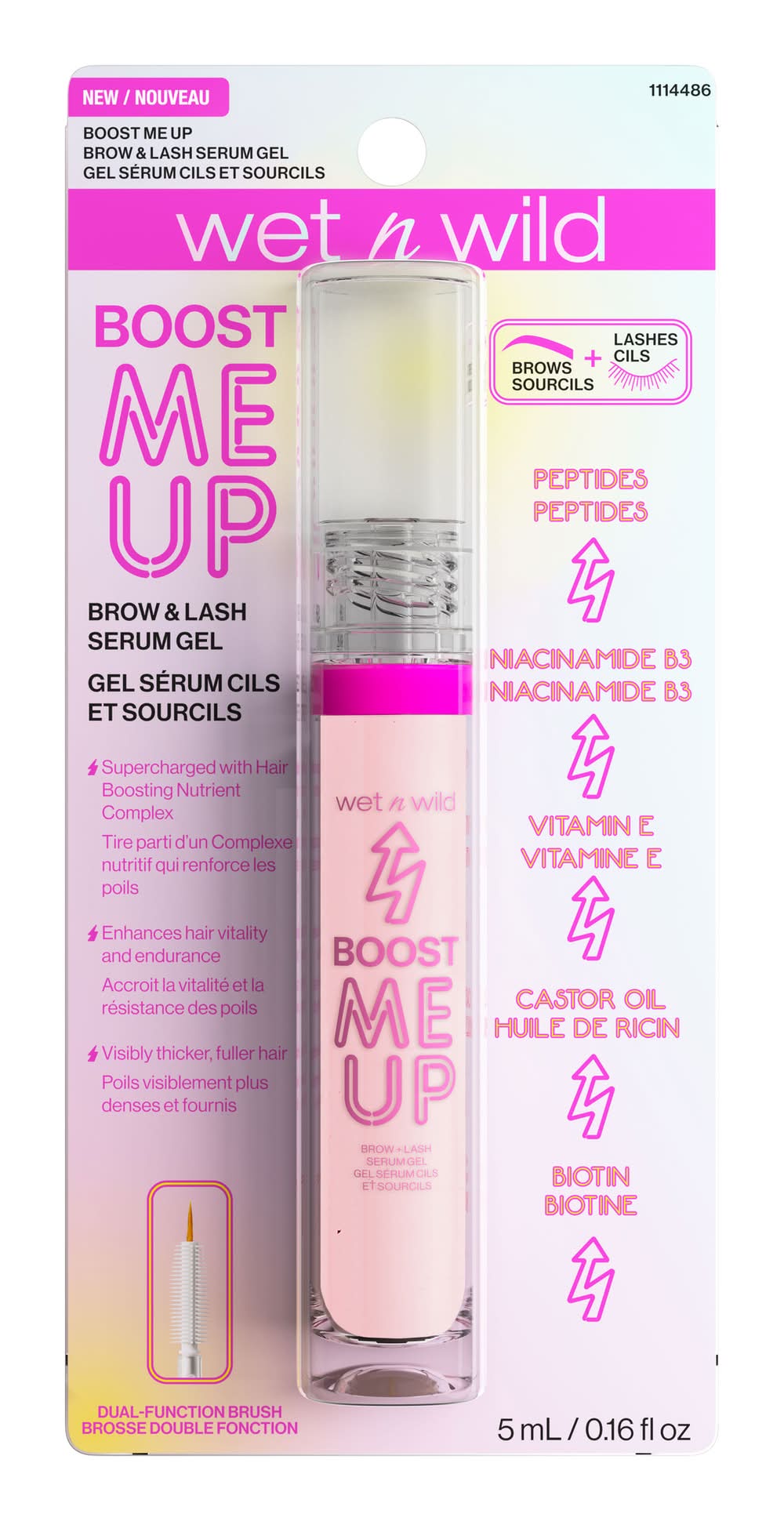 Wet N' Wild® Boost Me Up Brow & Lash Serum Gel 0.07oz