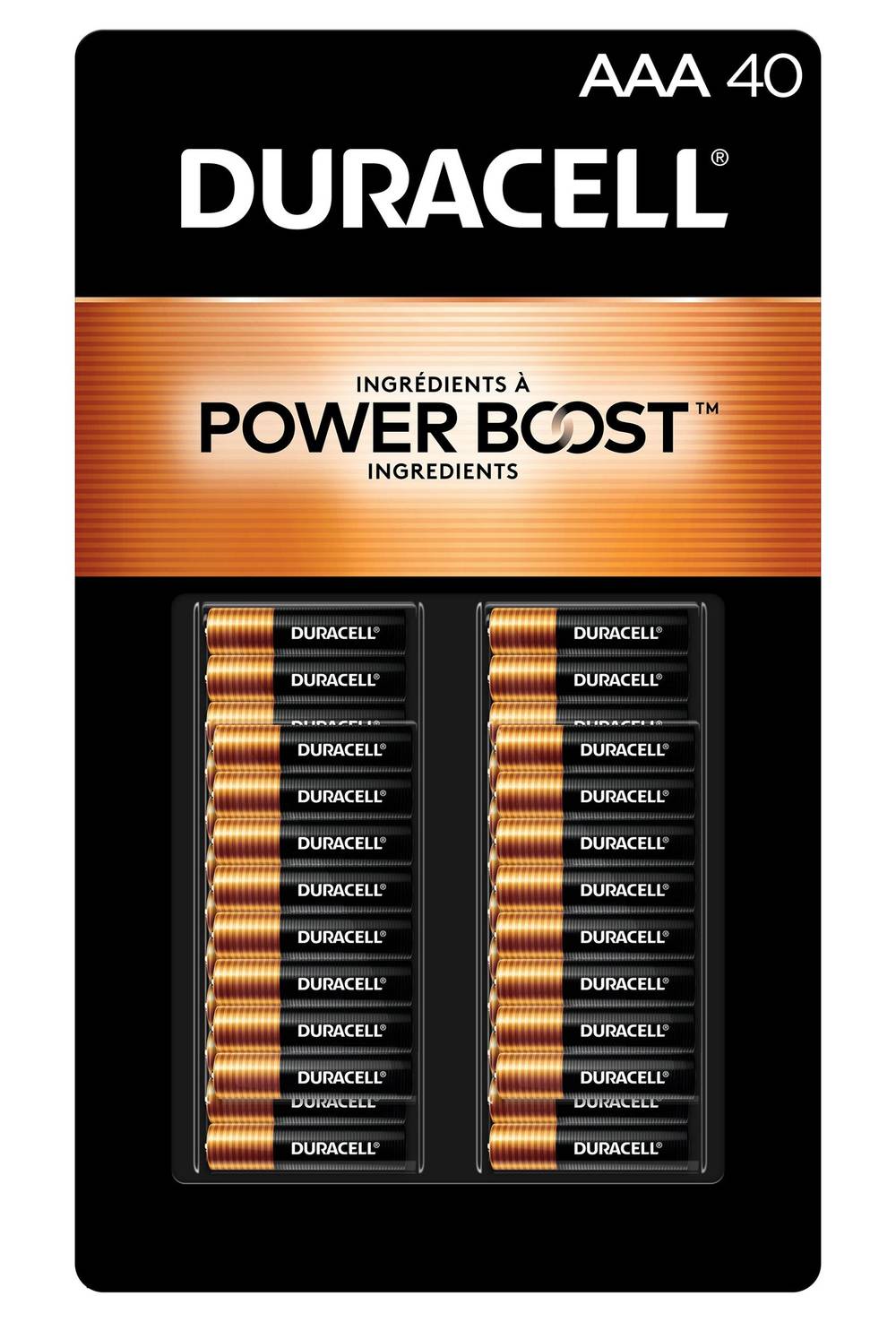 Duracell - Piles Duracell Coppertop Aaa Avec Desingrédients Power Boost, Paquet De 40 / Duracell Coppertop Aaa Batteries With Powerboost Ingredients, 40 Count