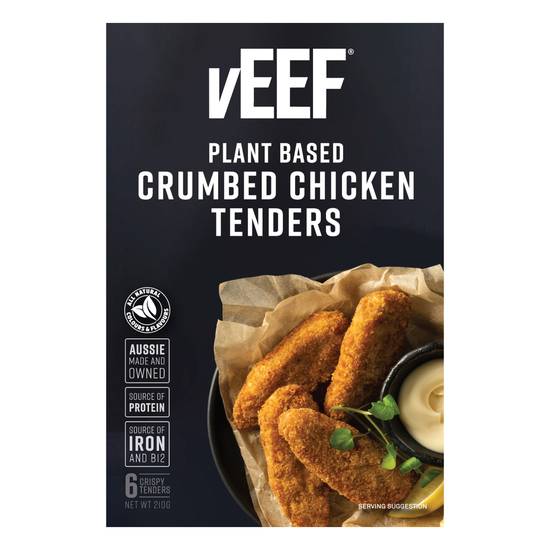 Veef Plant Based Crumbed Chicken Tenders 210g