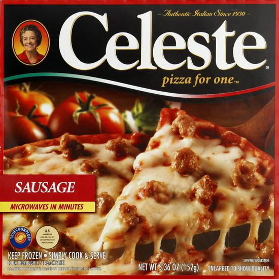 Celeste Pizza For One Sausage Pizza