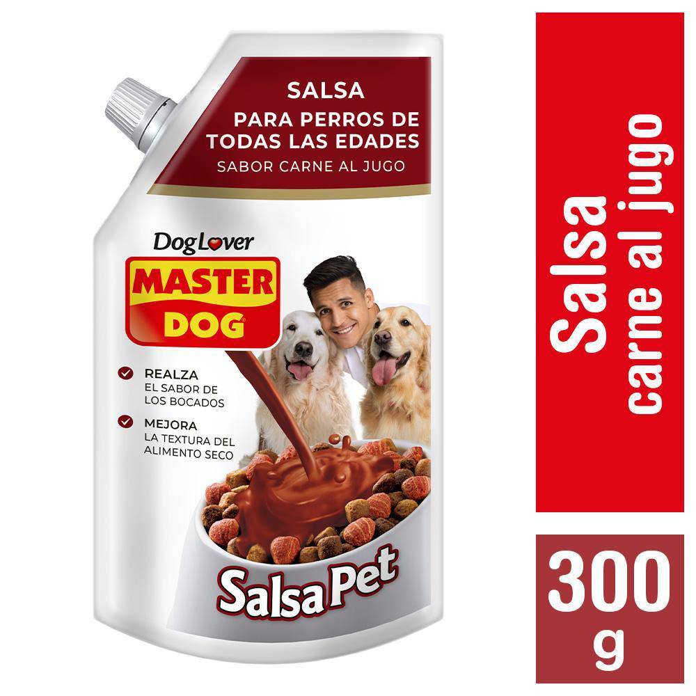 Master Dog · Salsa pet para perro sabor carne al jugo (300 g)