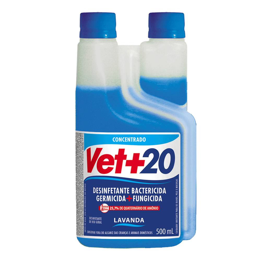 Vet+20 desinfetante bactericida concentrado lavanda (500ml)